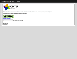 pointerofficeproducts.com screenshot
