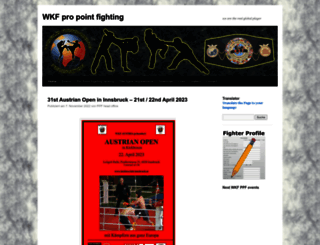 pointfighting.wkfworld.com screenshot