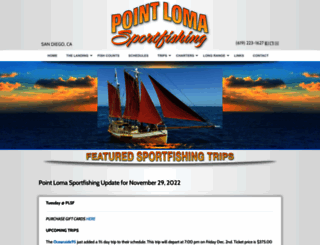 pointlomasportfishing.com screenshot