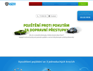 pojisteninapokuty.cz screenshot