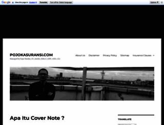 pojokasuransi.com screenshot