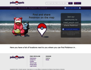 poke-spots.com screenshot