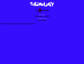pokemology.com screenshot