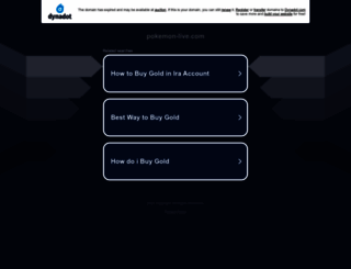 pokemon-live.com screenshot