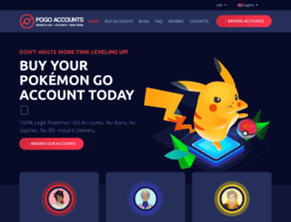 pokemonaccounts.com screenshot