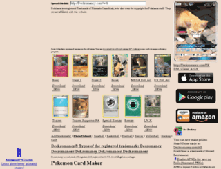 pokemoncardmaker.org screenshot