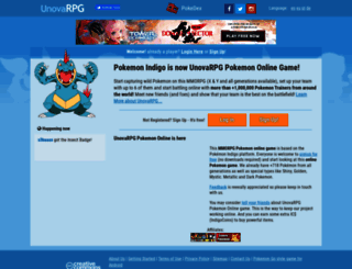 pokemonindigo.com screenshot