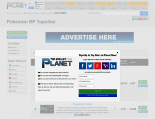 pokemonrp.top-site-list.com screenshot