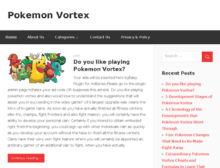 pokemonvortex-v3.com screenshot