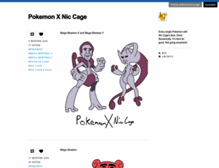 pokemonxniccage.com screenshot