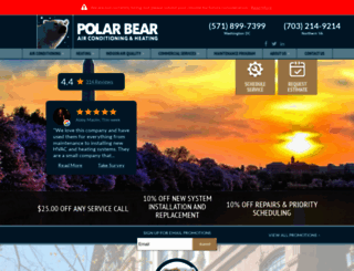 polarbearairconditioning.com screenshot