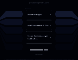 polarequipment.com screenshot