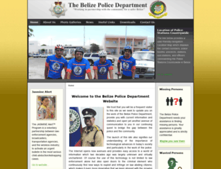 police.gov.bz screenshot