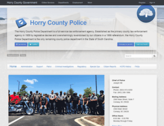 police.horrycounty.org screenshot