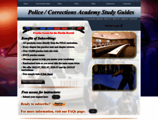 policeacademystudyguides.co screenshot