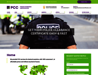 policeclearancecertificates.com screenshot