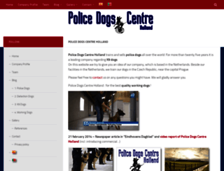policedogscentre.com screenshot