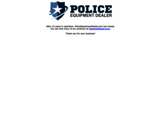policeequipmentdealer.com screenshot