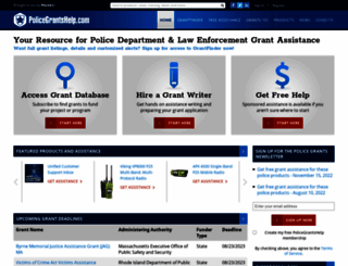 policegrantshelp.com screenshot