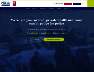 policehealth.com.au screenshot