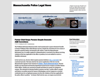 policelegal.wordpress.com screenshot