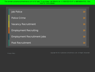 policerecruitmentnews.com screenshot
