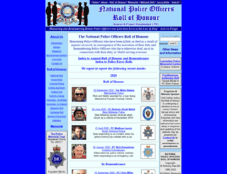 policerollofhonour.org.uk screenshot