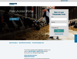 policyholder.pinnacol.com screenshot