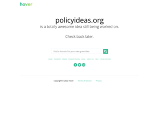 policyideas.org screenshot