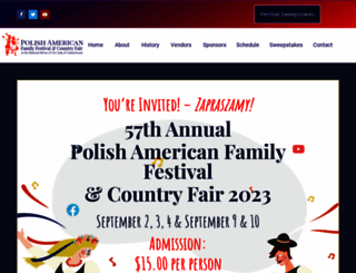 polishamericanfestival.org screenshot