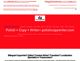 polishcopywriter.com screenshot