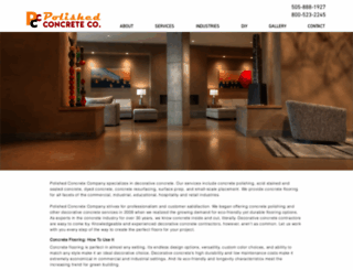 polishedconcretecompany.com screenshot