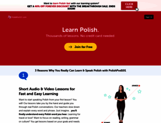 polishpod101.com screenshot