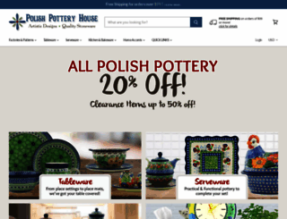 polishpotteryhouse.com screenshot