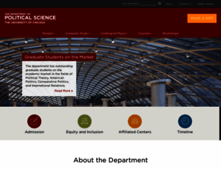 political-science.uchicago.edu screenshot