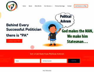 politicalashram.com screenshot