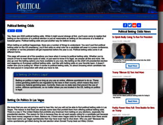 politicalbettingodds.com screenshot
