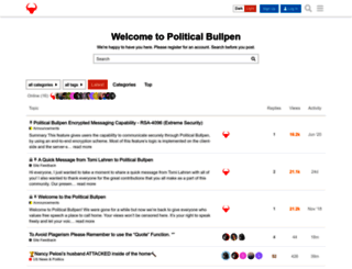 politicalbullpen.com screenshot