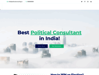 politicalconsulting.in screenshot