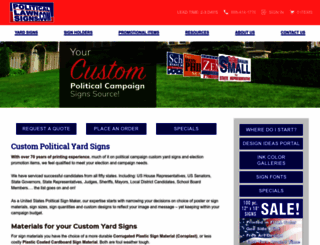 politicallawnsigns.com screenshot