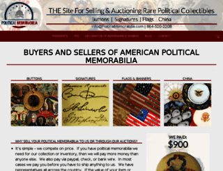 politicalmemorabilia.com screenshot