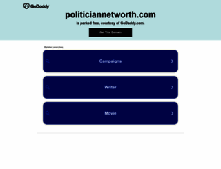 politiciannetworth.com screenshot