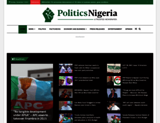 politicsnigeria.com screenshot