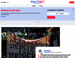 politifact.com screenshot
