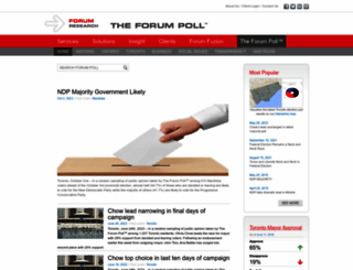 poll.forumresearch.com screenshot