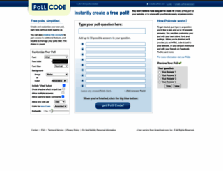 pollcode.com screenshot