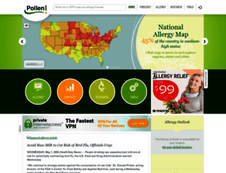 pollen.com screenshot