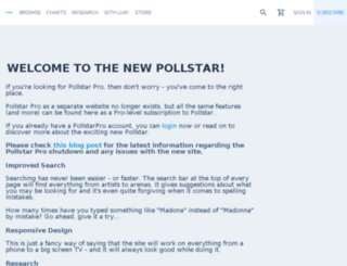 pollstarpro.com screenshot