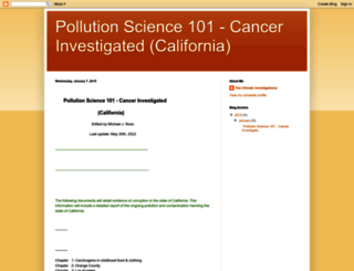 pollutionscience101cancerinvestigated.blogspot.com screenshot