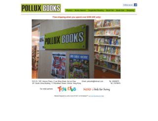 polluxbooks.com screenshot